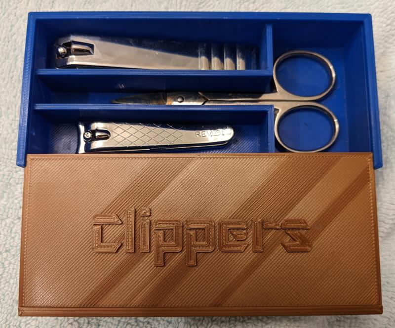 Parametric Box and Lid, Nail Clipper Box and Lid Example