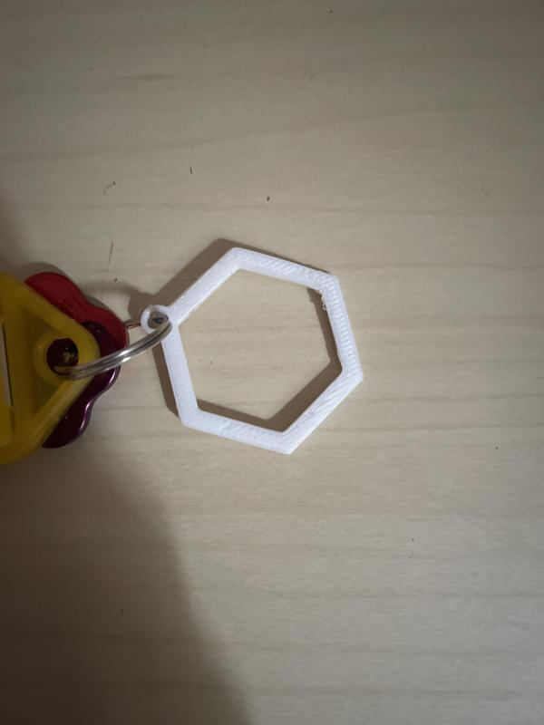 Hexagon Keychain