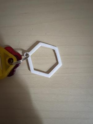 Hexagon Keychain