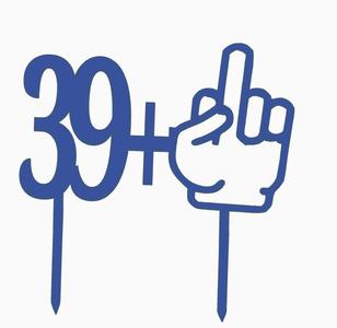 cake topper 39+1