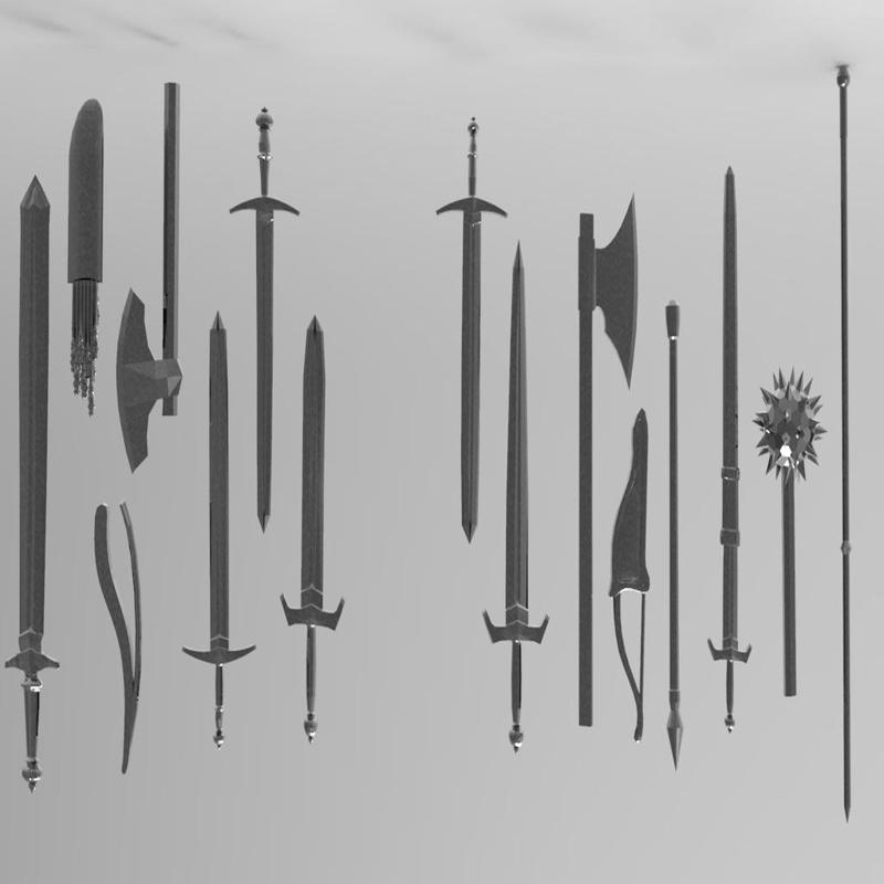 Swords and weapon collection for remixes