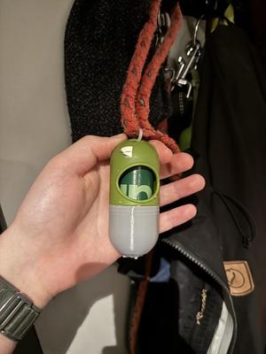 Earth rated poop bag bottom-cap replacement