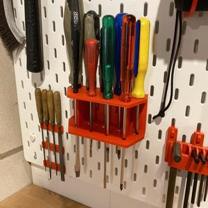 IKEA Skadis screwdriver holder (9pcs)