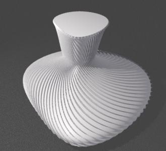 Modern Abstract Stripped Vase