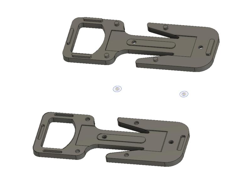 Trilobite style line cutter - scuba, climbing, survival, etc