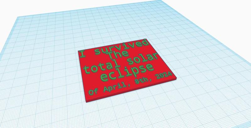 Solar eclipse Badge 2024