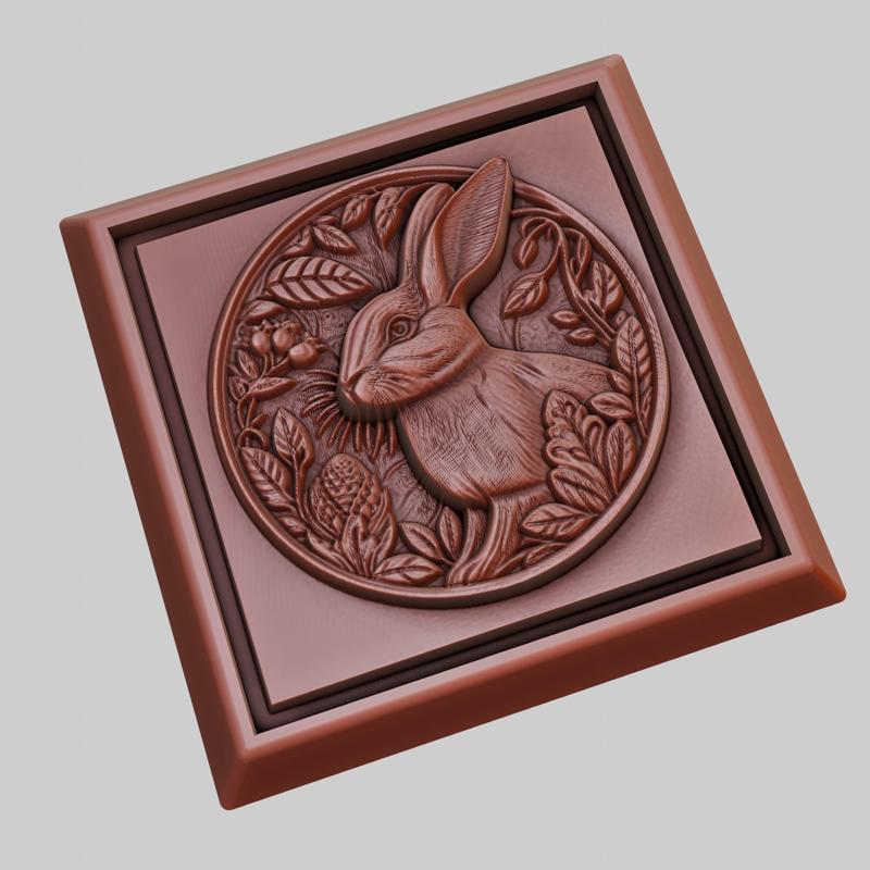 Rabbit Animal 3D Model for CNC Router Laser & 3D Printer