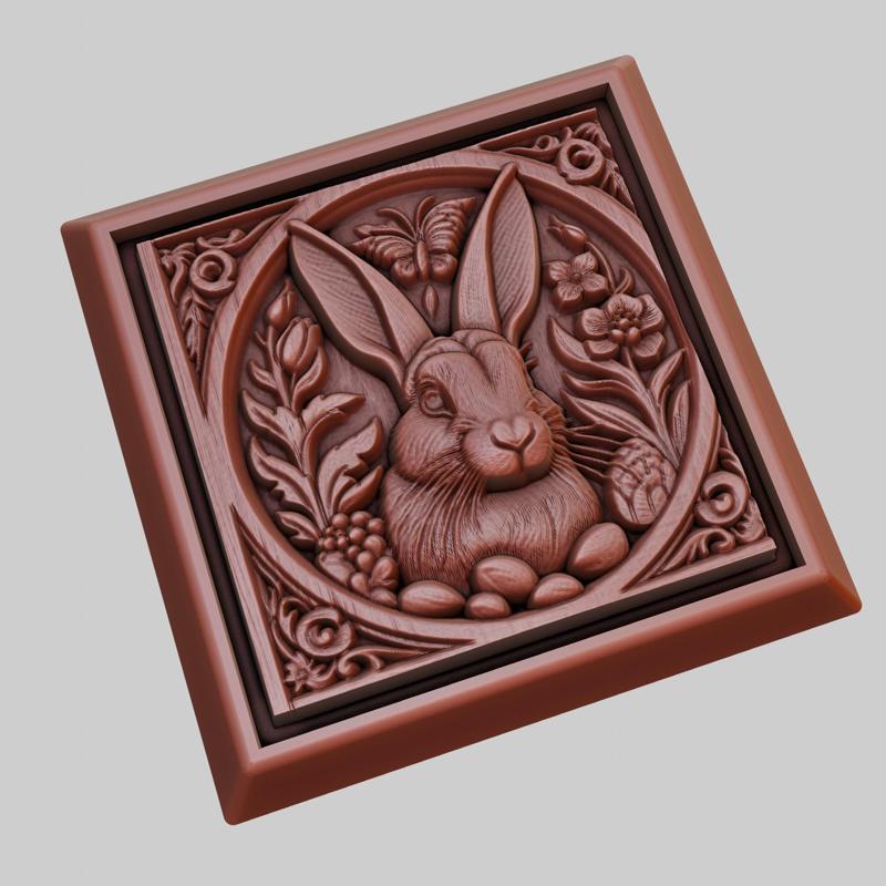 Rabbit Animal 3D Model for CNC Router Laser & 3D Printer