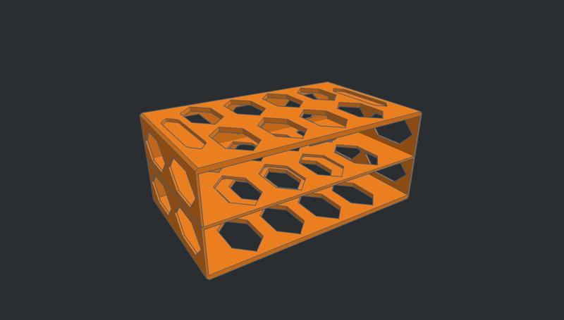 2 Drawer Filament Saver - Gridfinity Modular Drawer Case