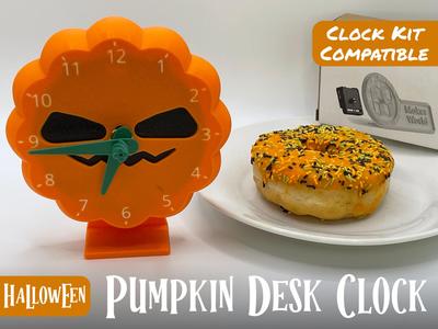 Pumpkin Desk Clock [Halloween]