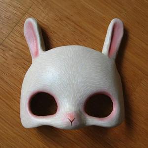 Minimal Rabbit Stylized Bunny Mask toy