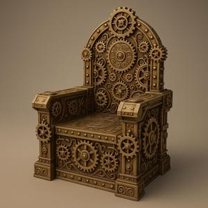 Steampunk Gear Throne
