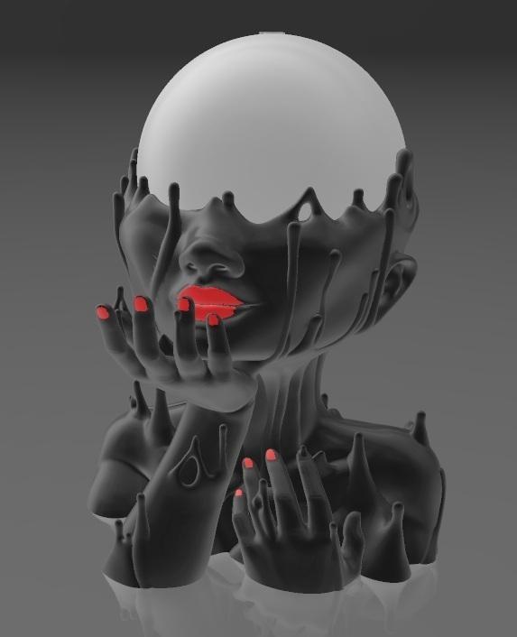 Suporte Alexa Echo Dot 4a e 5a Geração Fluid Girl