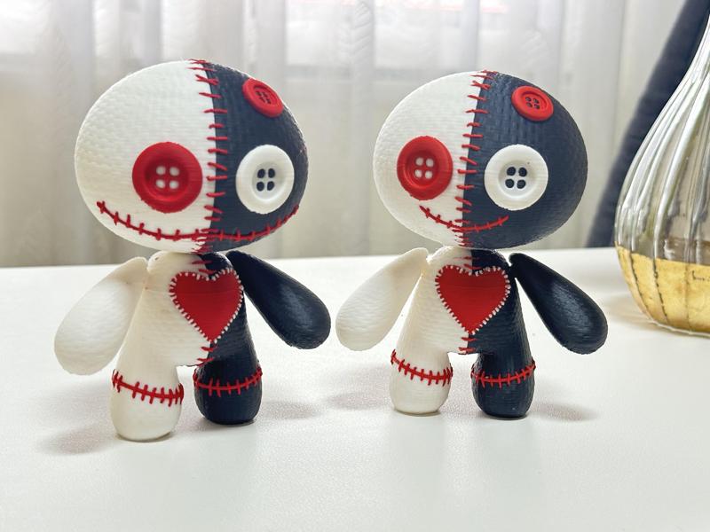 Cute Articulated Voodoo Toy (print-in-place)