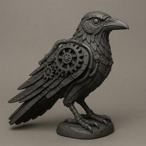 Steampunk Raven