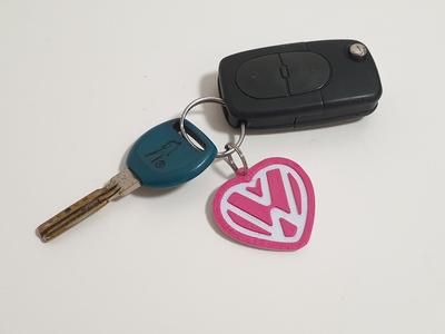 VW Volkswagen Heart keychai