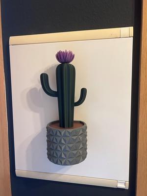 Kaktus mit Blumentopf magnetisch / magnetic plant pot