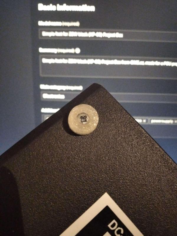 Simple feet for Z2W black (KP-09) Project Box