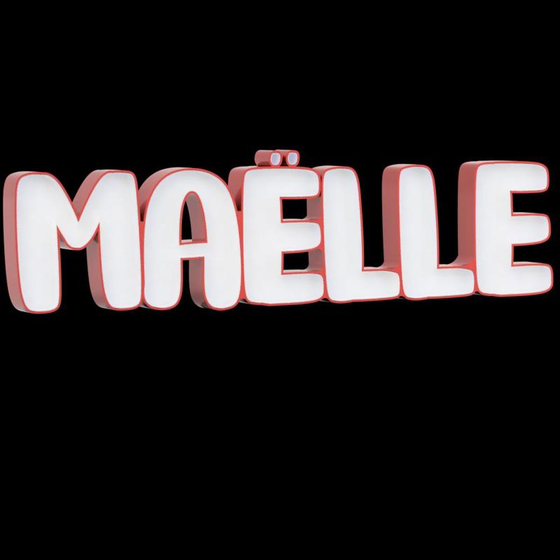 Led lamp First name Maëlle