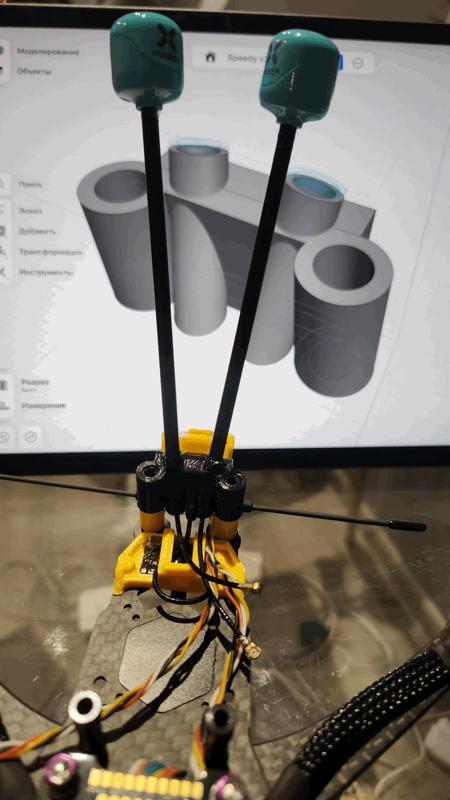 Speedybee master 5 v2 dual antenna mount