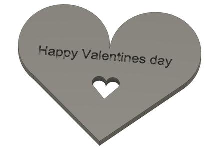 Valentines Day Heart Token