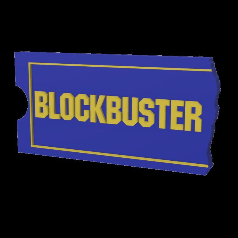 3D MULTICOLOR LOGO/SIGN - Blockbuster