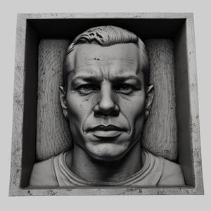 Matt Damon head relief actor