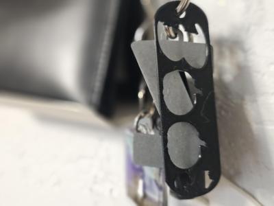 Boo Halloween Keychain - Holes