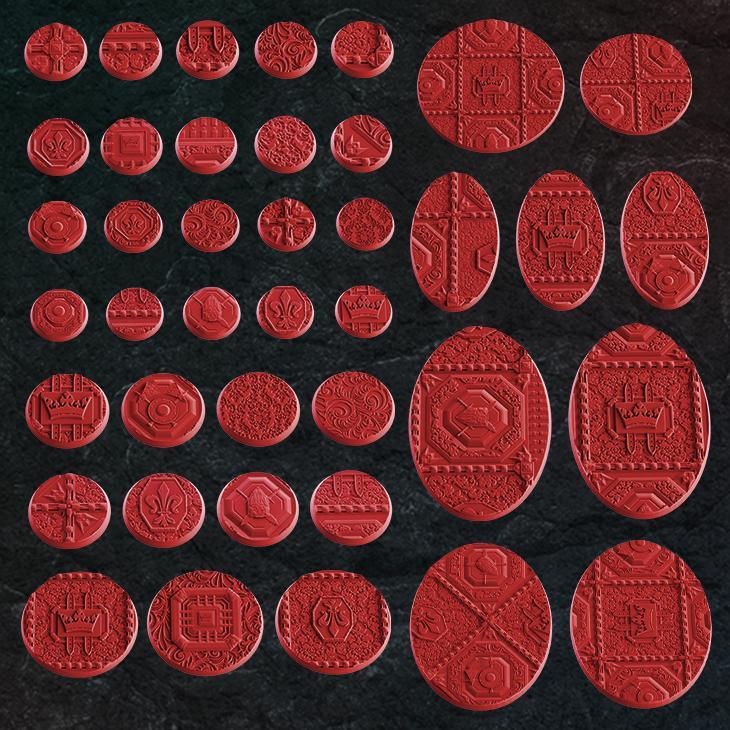 Royal Theme Bases Pack 4 x40