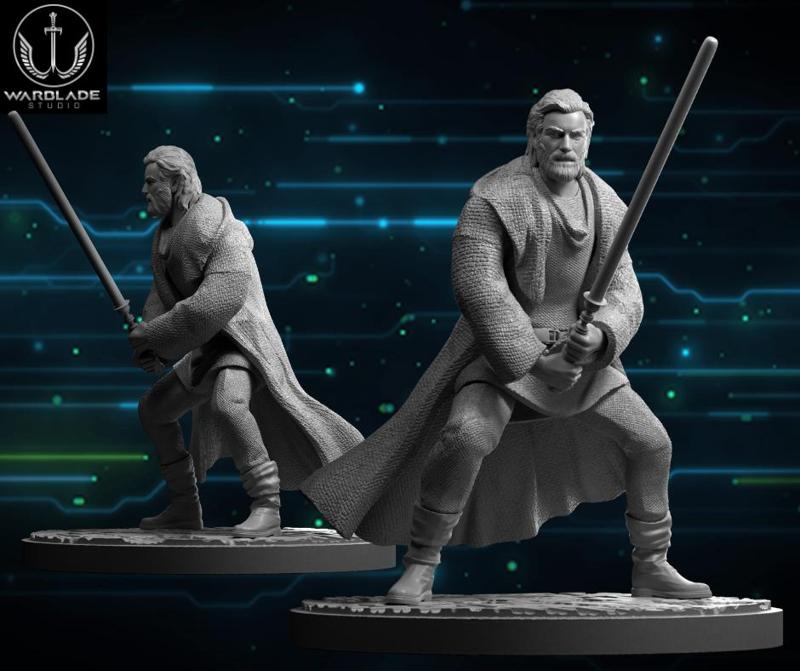 star wars shatterpoint obiwan presupported included