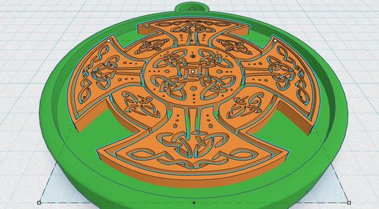 Celtic Round Cross 23
