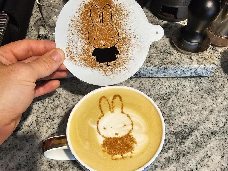 Perfect Miffy Latte Art Stencil