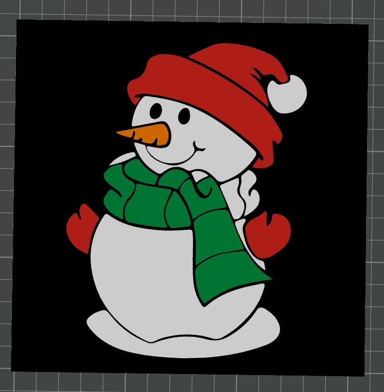 Christmas Snowman Cart - AMS READY