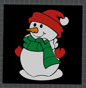 Christmas Snowman Cart - AMS READY