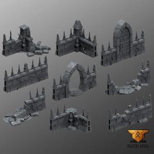 Ruined Church - Cementery walls