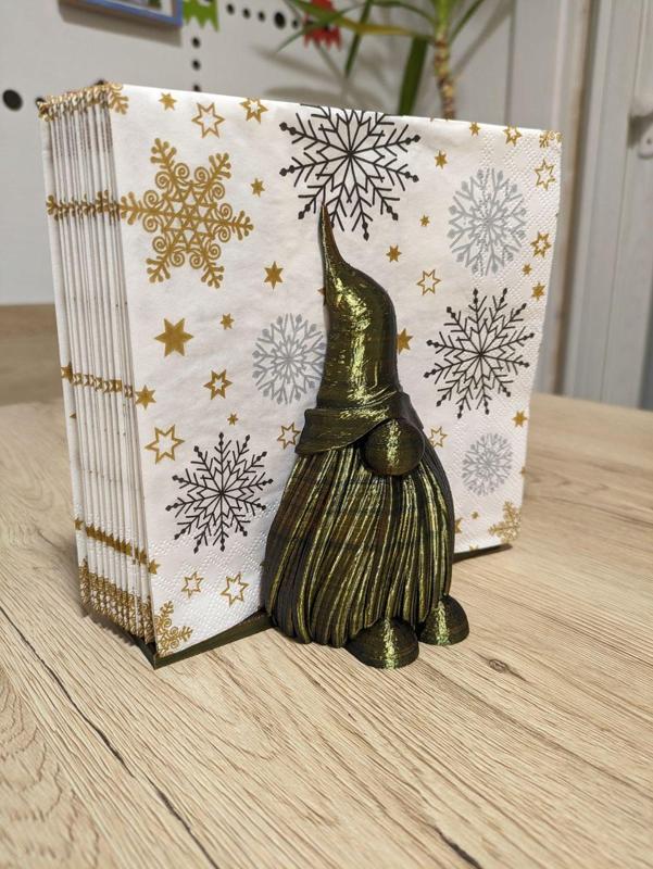 Gnome napkin stand REMIX 4cm width / Zwerg Wichtel Kobold Serviettenständer
