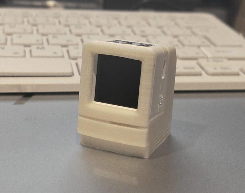 Retro PC style stand for M5 ATOM S3