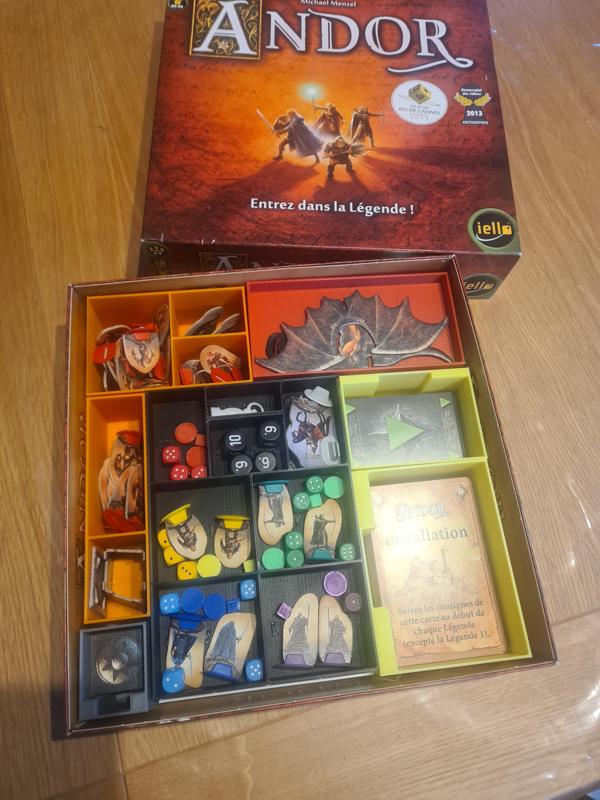 organiseur boite de jeu andor