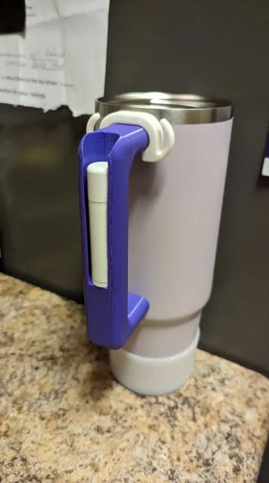 Stanley Cup Handle with Chapstick Holder