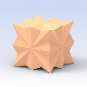 Cube Cube wooden motif 13 Kopjafa star