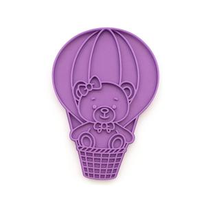 Teddy bear in balloon cookie cutter