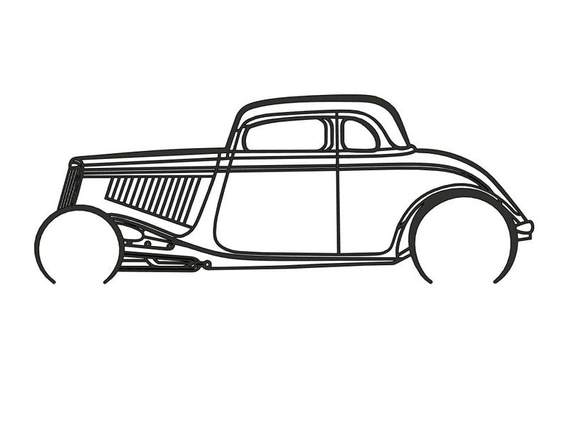 1934 5 Window Highboy Coupe Hotrod