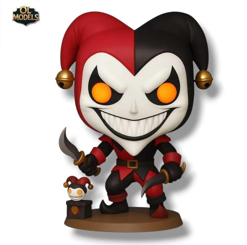 Shaco Chibi Figure League of Legends 3D Model