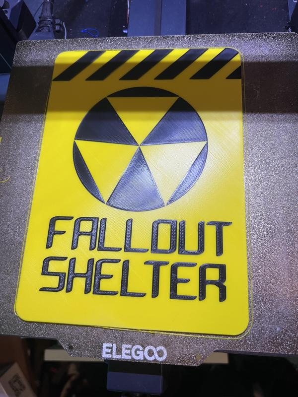 Fallout shelter sign