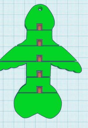 Flexi Flying Dick Keychain