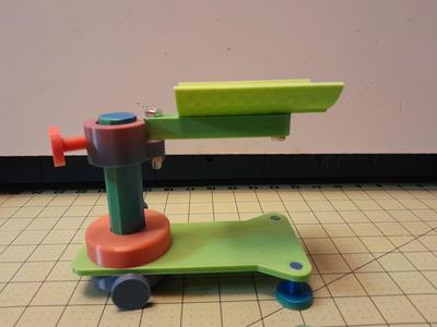 Articulated arm rest