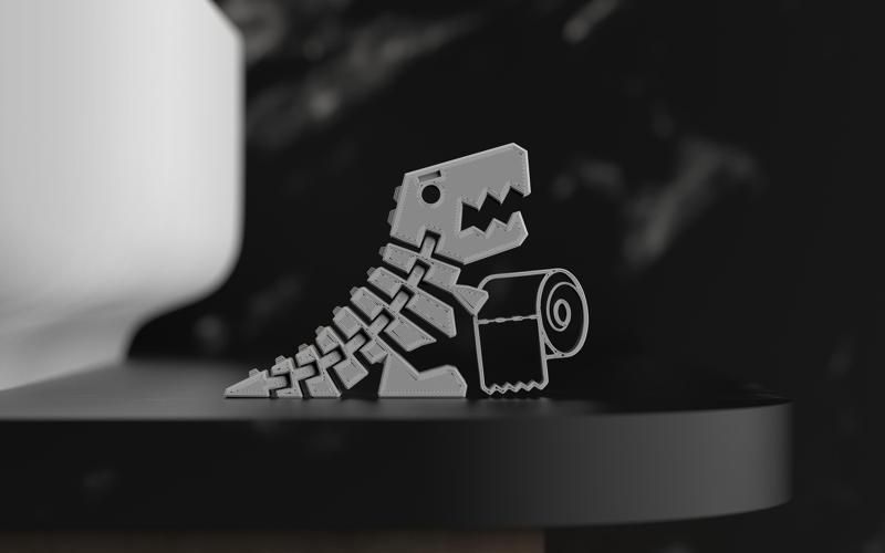 Flexi Dino - Toilet Paper Version