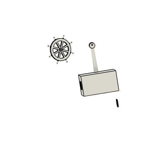 Kormidlo na model lodi Mistrál motorová jachta třídy EH,F2A