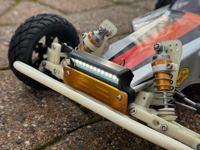 RC10 gold pan LED light bar brackets