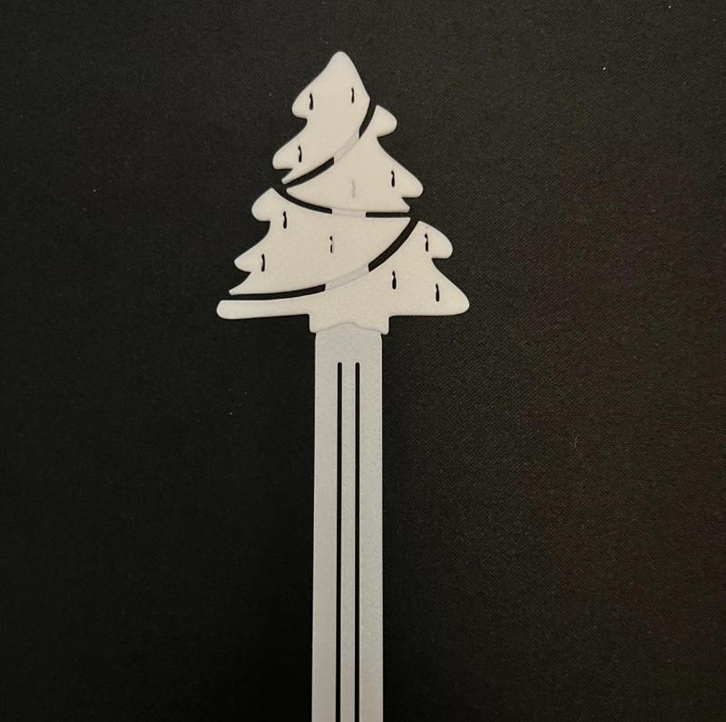Christmas tree bookmark